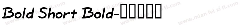 Bold Short Bold字体转换
